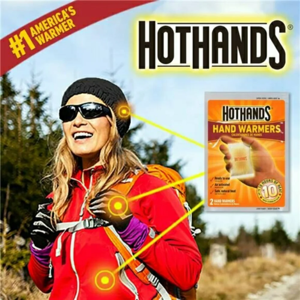 40 Pairs Hand Warmers Long Lasting Safe Natural Odorless Air Activated HotHands